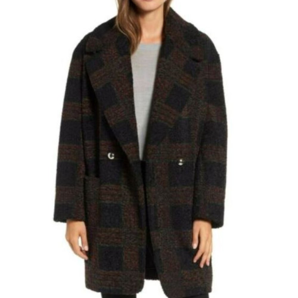 Sosken Glen Plaid Barber Coat XL